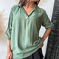 Blouse Célia kaki