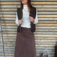 Gilet Shirley chocolat