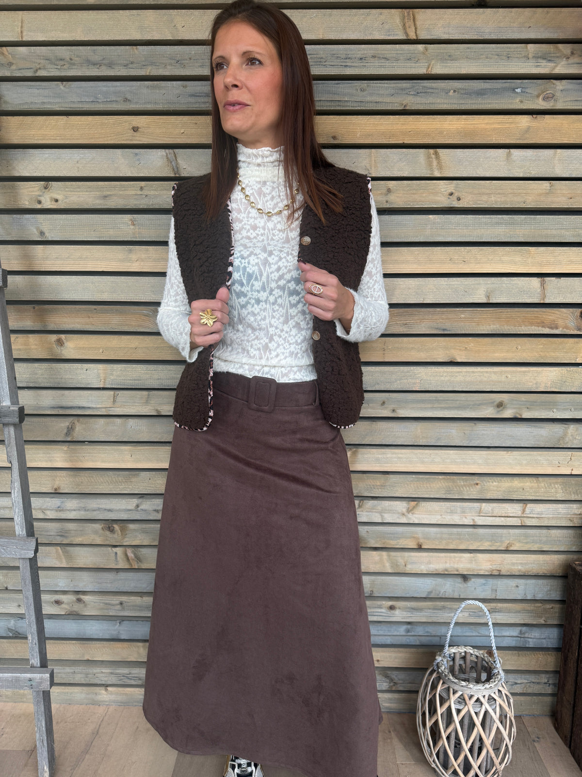 Gilet Shirley chocolat