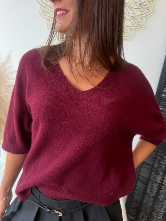 Pull Alba bordeaux