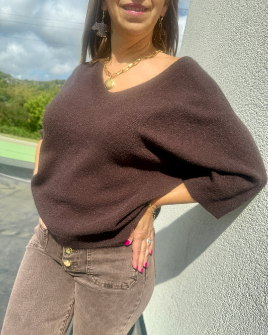 Pull Alba chocolat