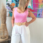 Bermuda/short Emma blanc