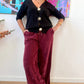 Pantalon Isaac bordeaux