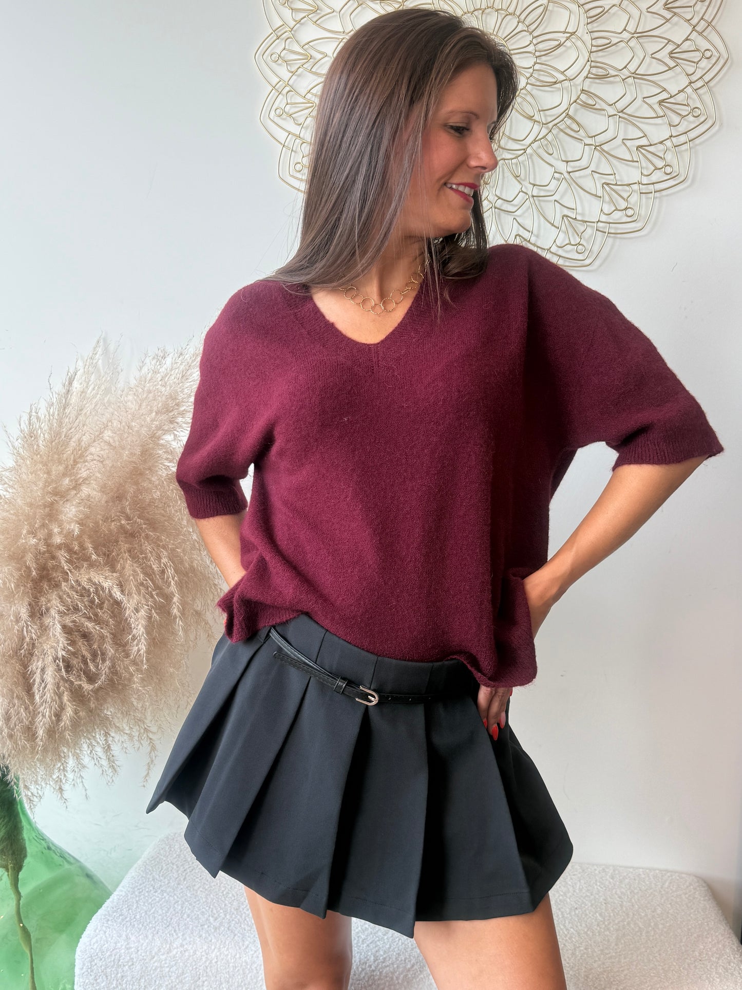 Pull Alba bordeaux