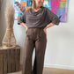 Pantalon Jessica marron