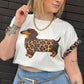 T-shirt Dog Mom blanc cassé