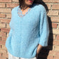 Pull BOUCLETTE bleu ciel