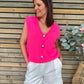 Débardeur gilet Fritz fuchsia