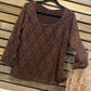 Blouse Enid chocolat