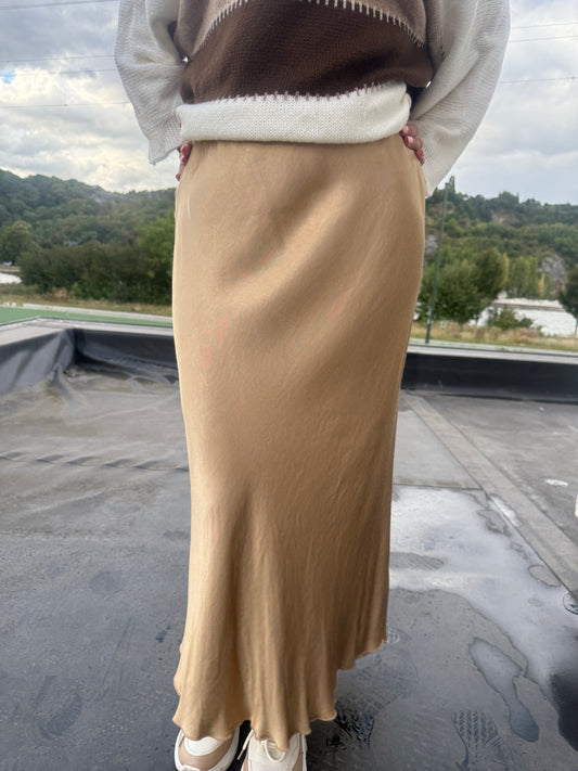 Jupe Abigaël camel clair