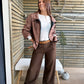 Blouse Platon marron
