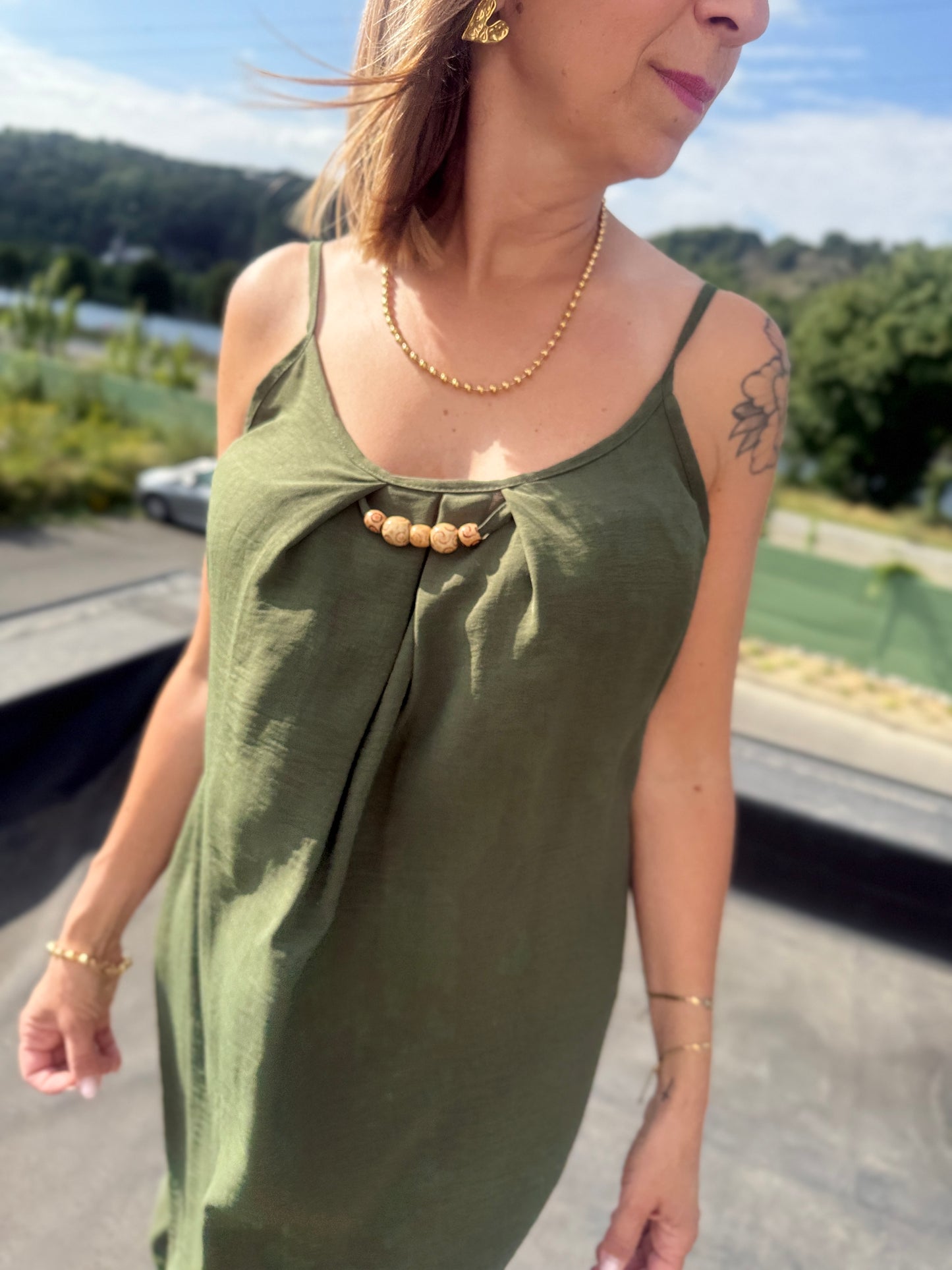 Robe Martine kaki