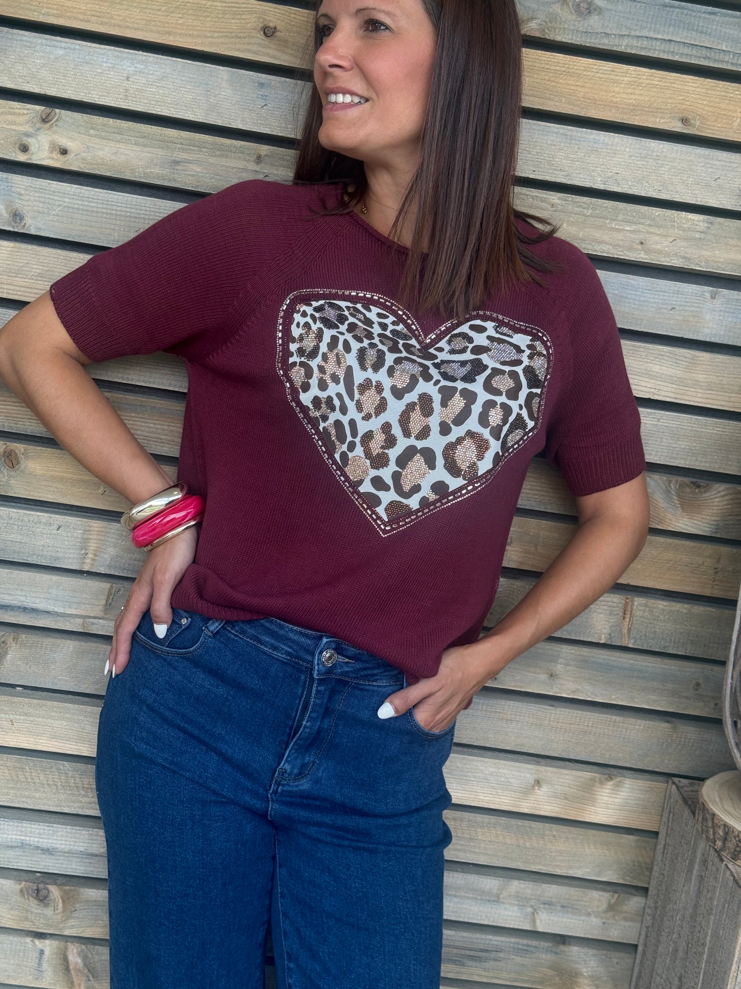 Pull Zélia bordeaux