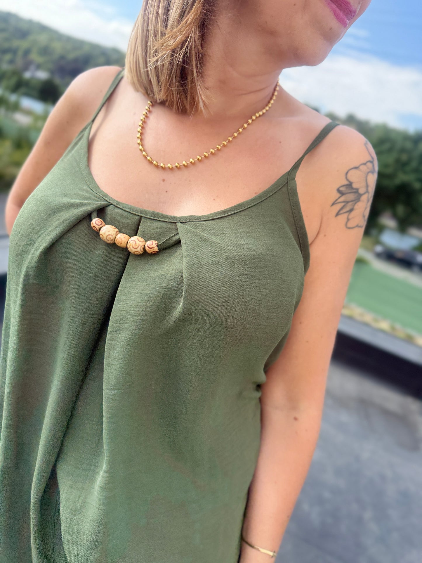 Robe Martine kaki