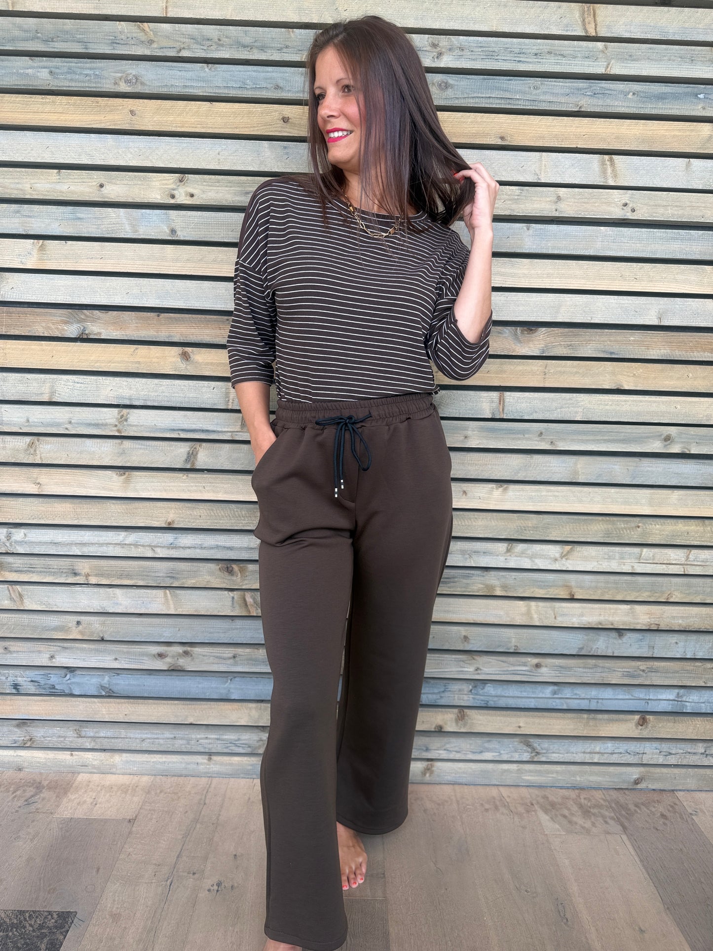 Pantalon BASILE chocolat