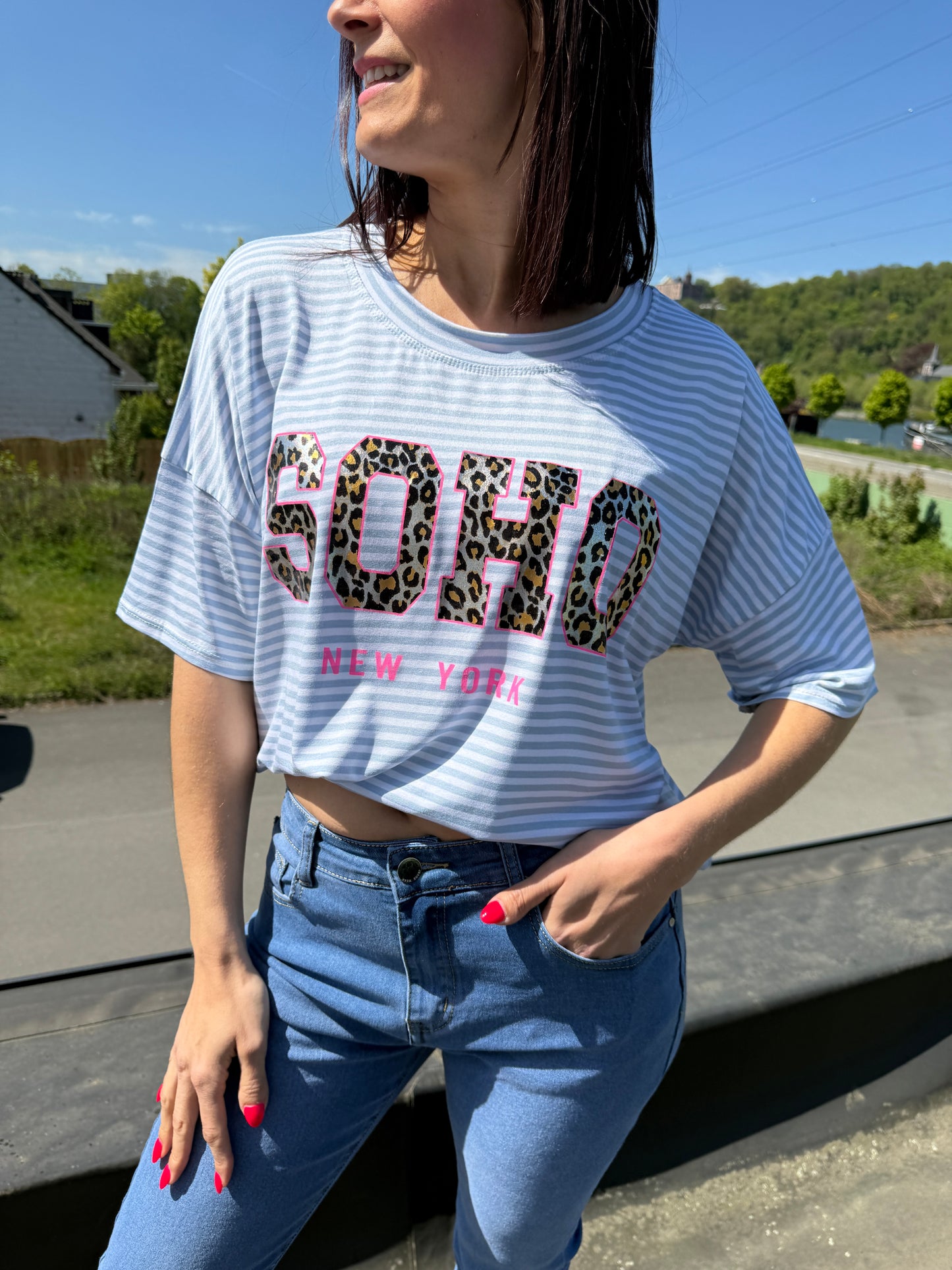 T-shirt Madie bleu ciel