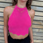 Crop Top Sélène Fuschia