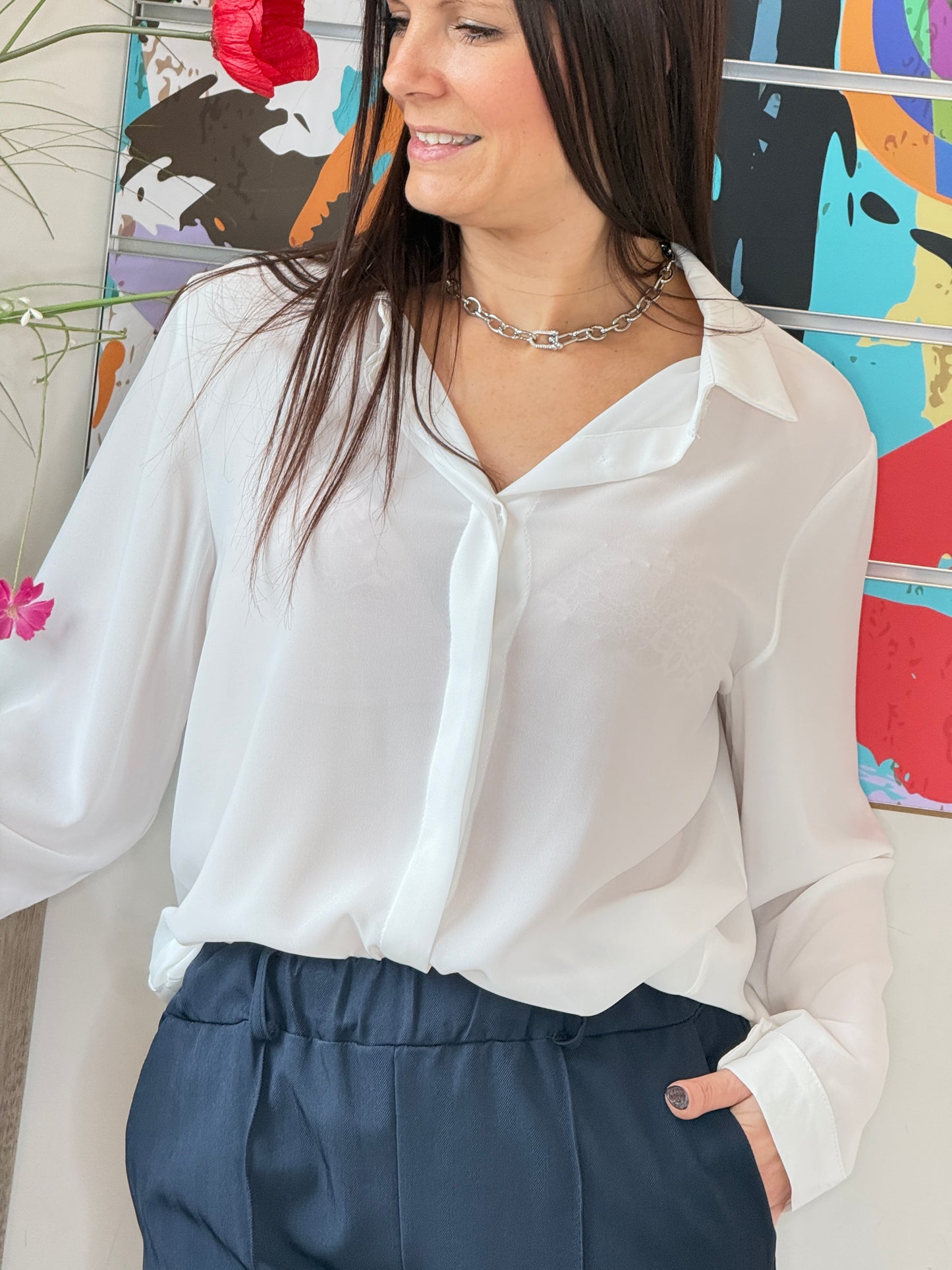 Chemisier Lorena blanc