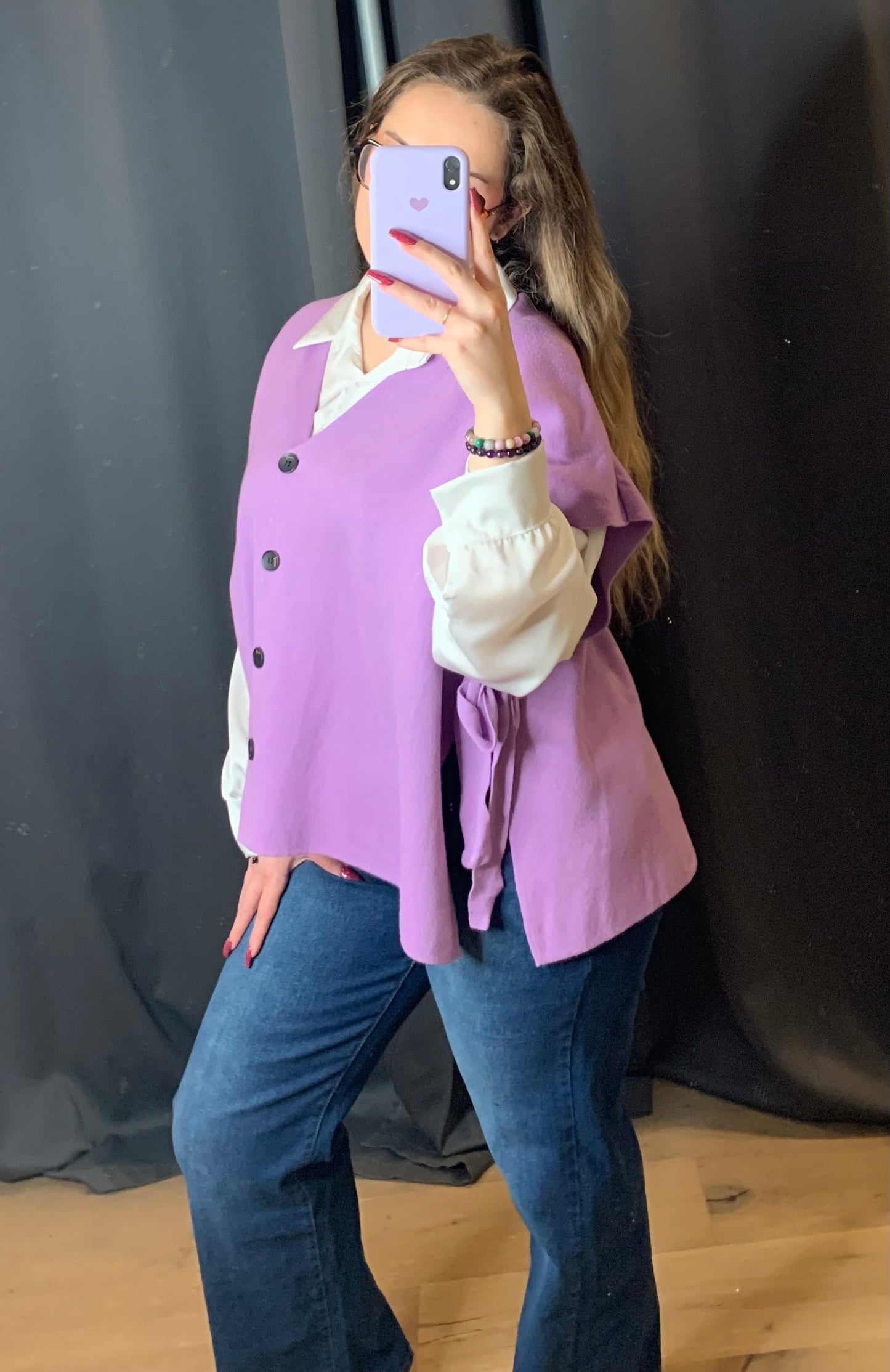 Gilet Esmée lilas