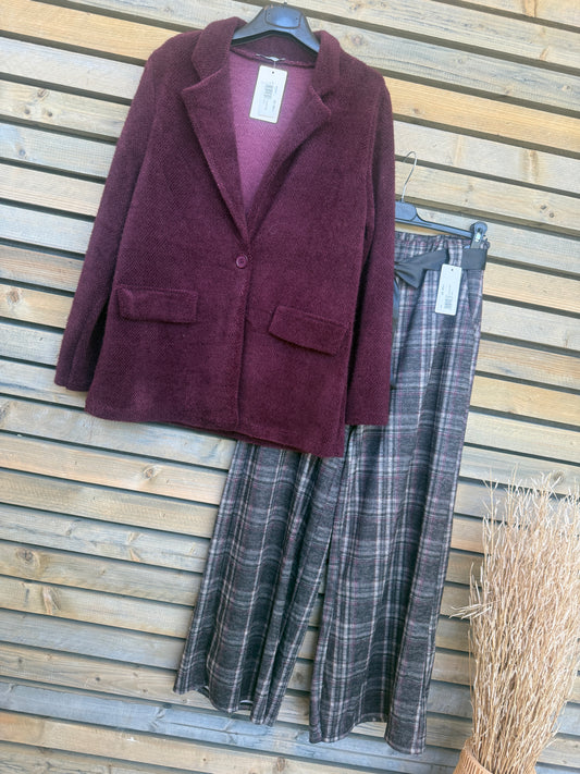 Blazer gilet Calie bordeaux