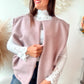 Gilet Marius rose poudre