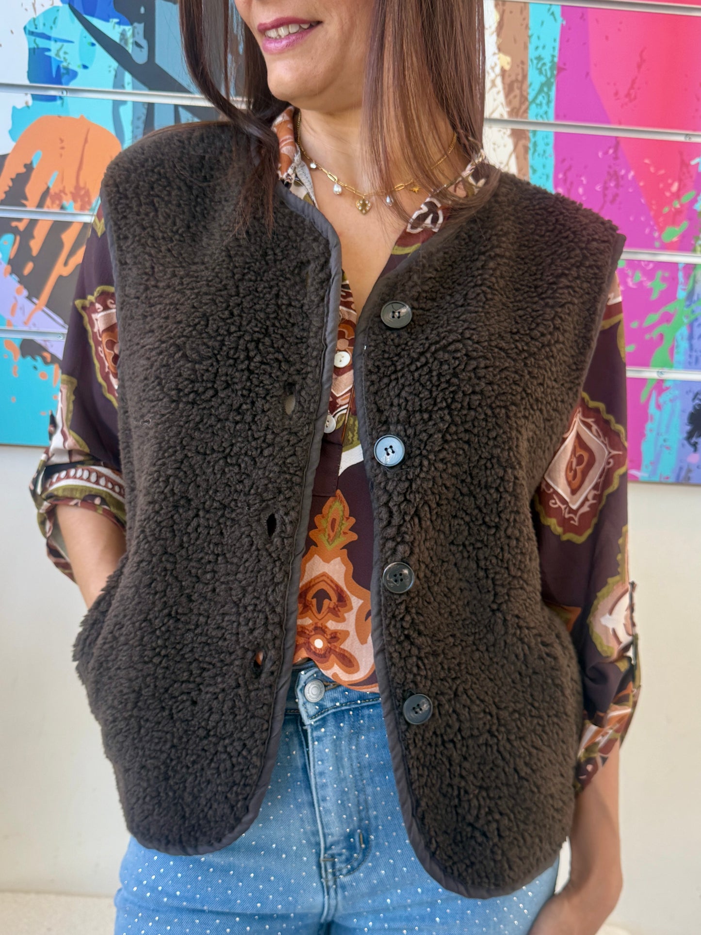 Gilet Lupo chocolat