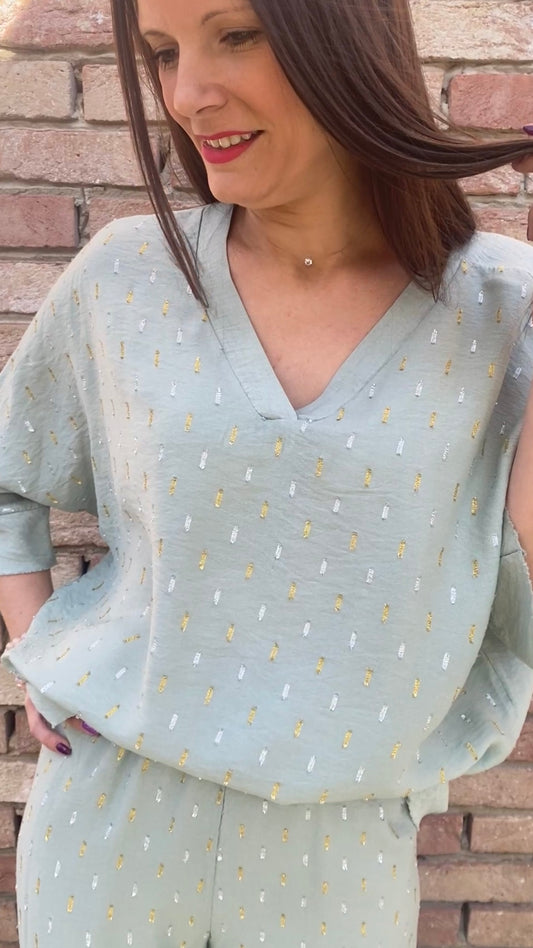 Blouse Arielle mint