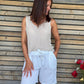 Short Palma blanc