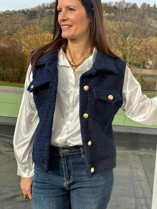 Veste Maylis bleu marine