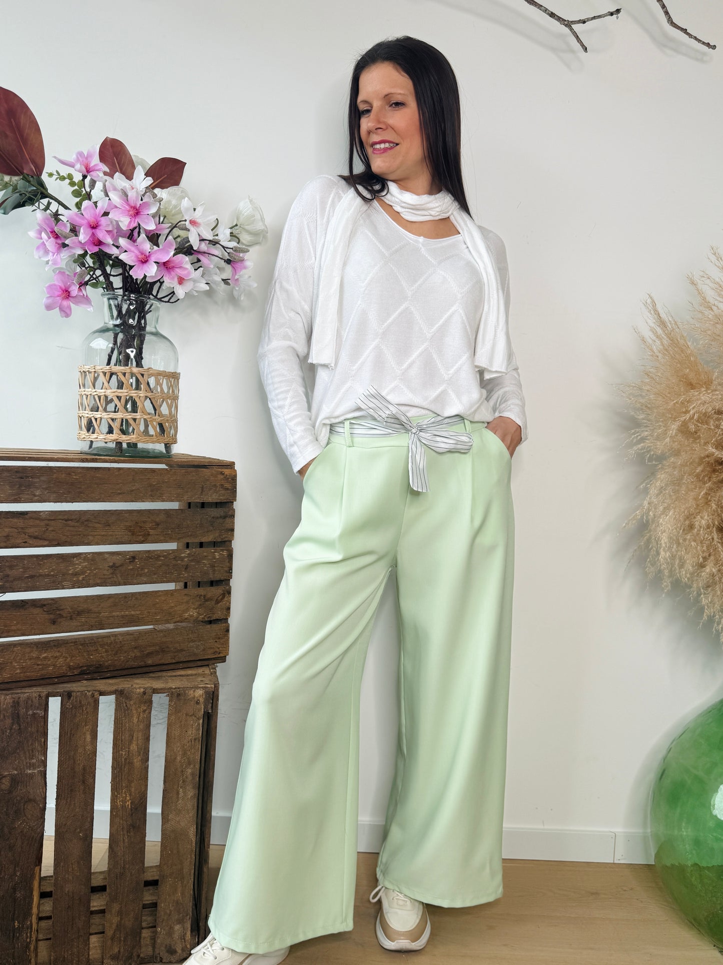 Pantalon Ulysse vert eau