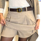 Jupe short Talia beige