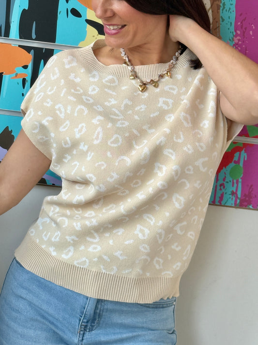 Pull Léo Ecru