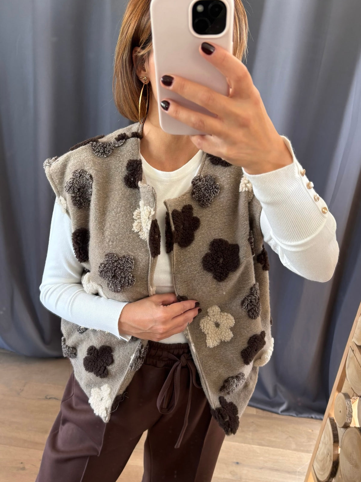 Gilet Calie taupe