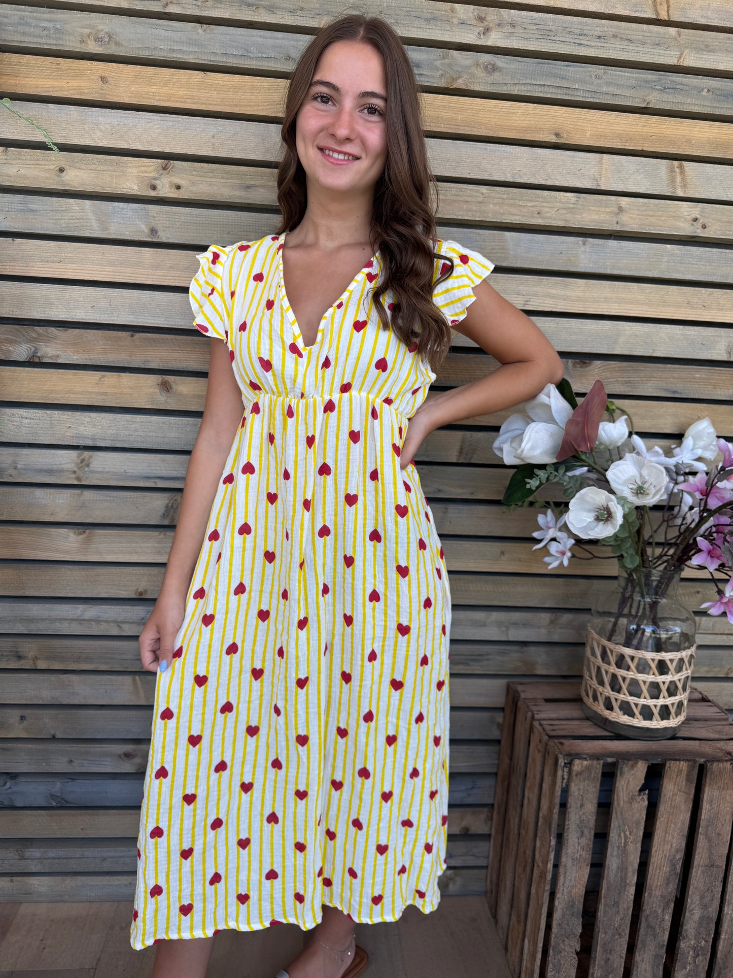 Robe Coeur jaune