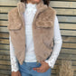 Gilet Ivory camel