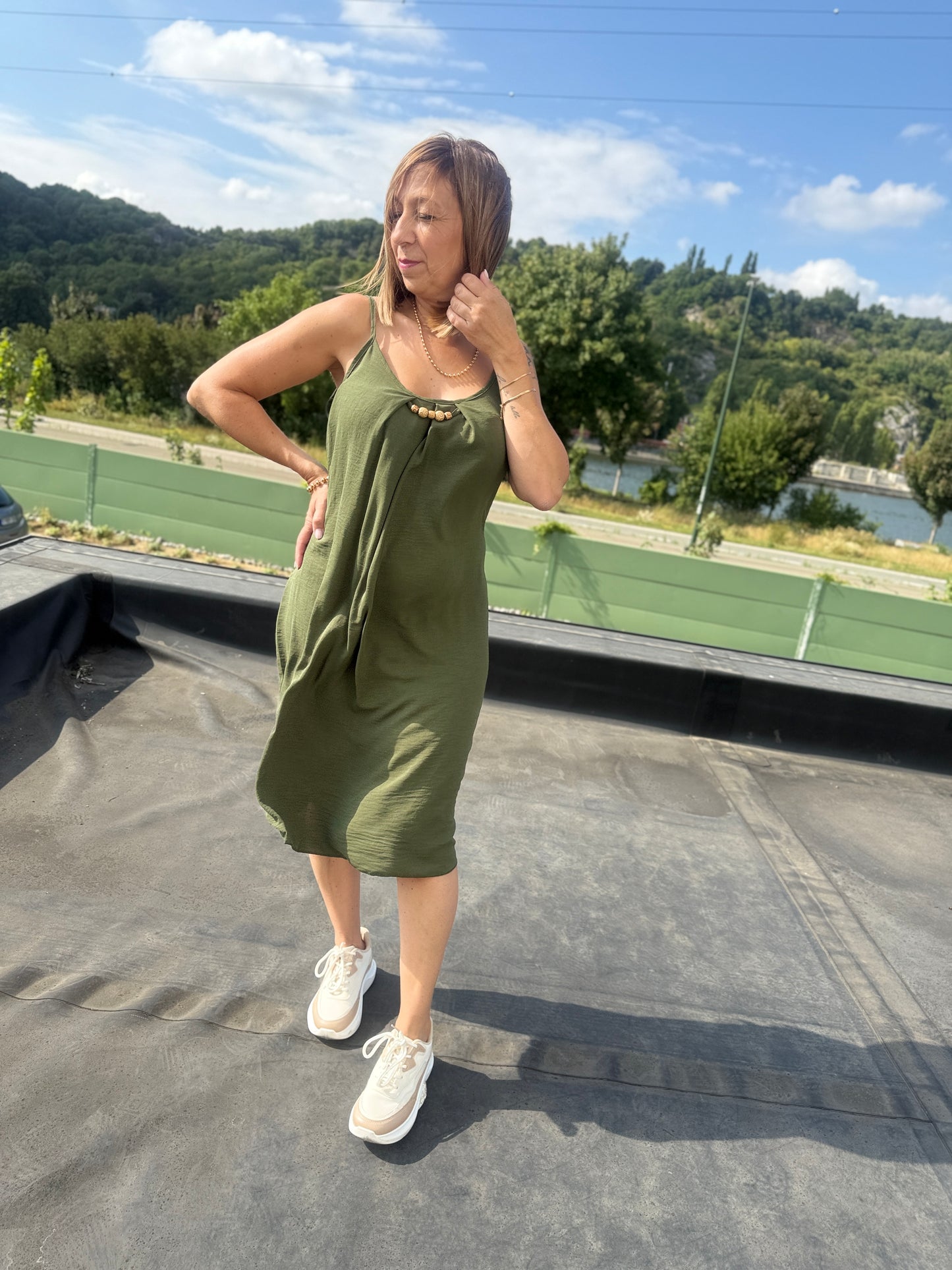 Robe Martine kaki