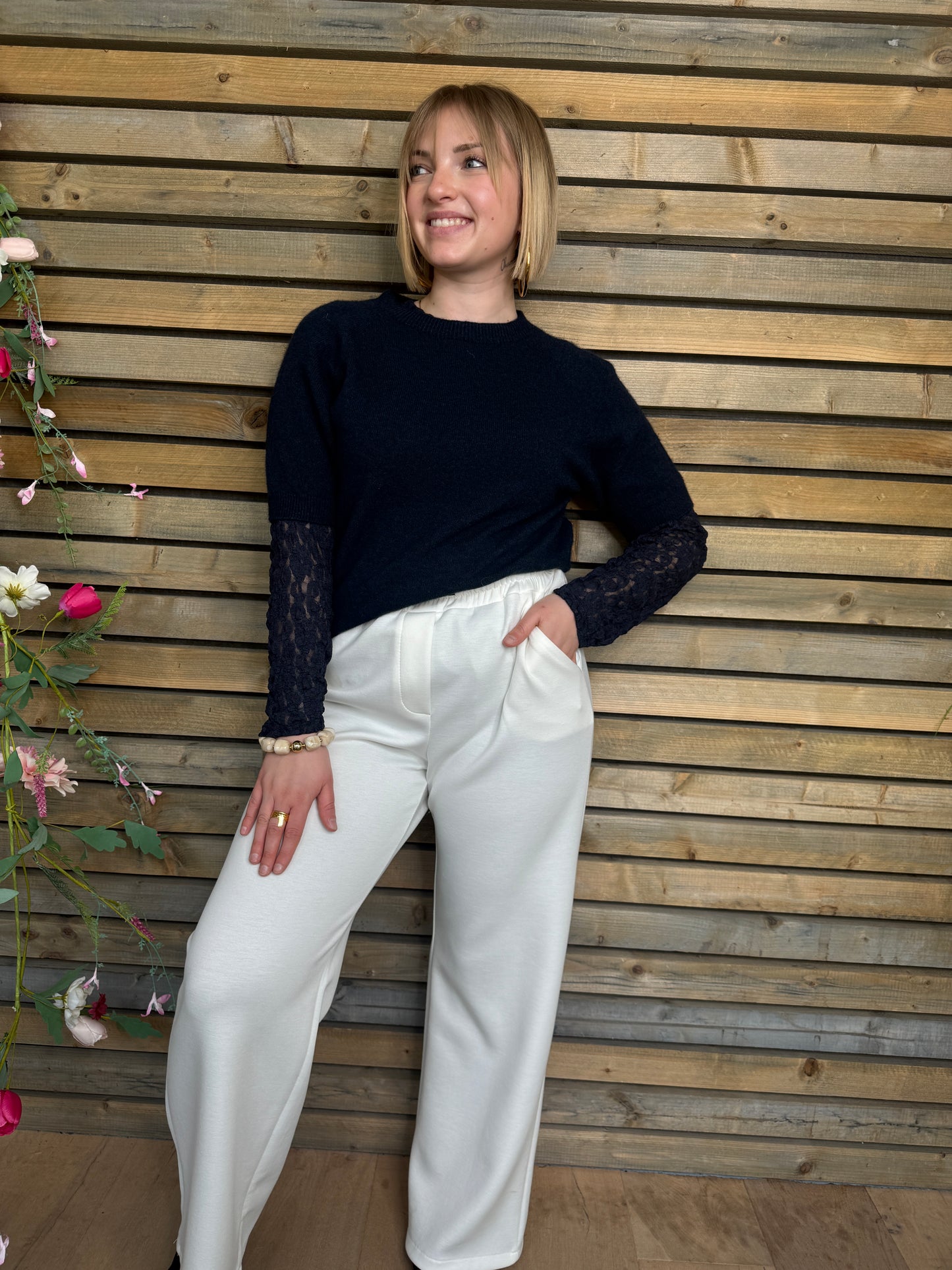 Pantalon BASILE BLANC