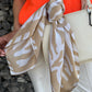 Foulard Zébra beige