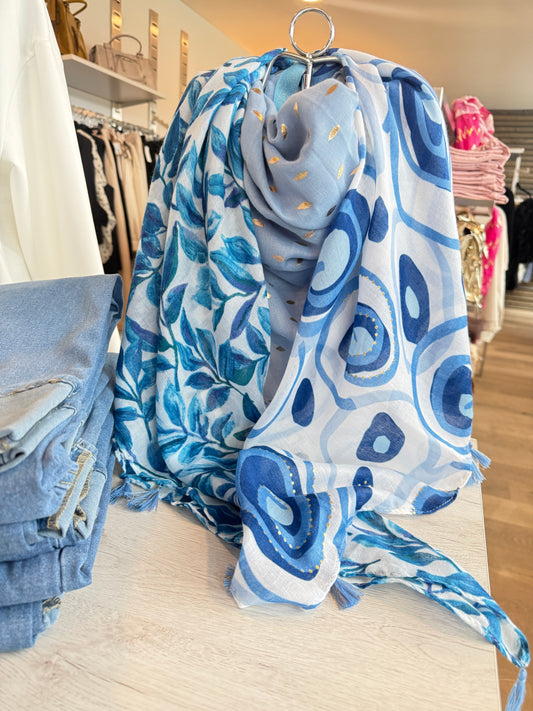 Foulard Tessa bleu