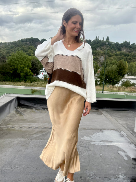 Jupe Abigaël camel clair