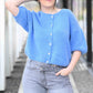 Gilet Cosy bleu azur