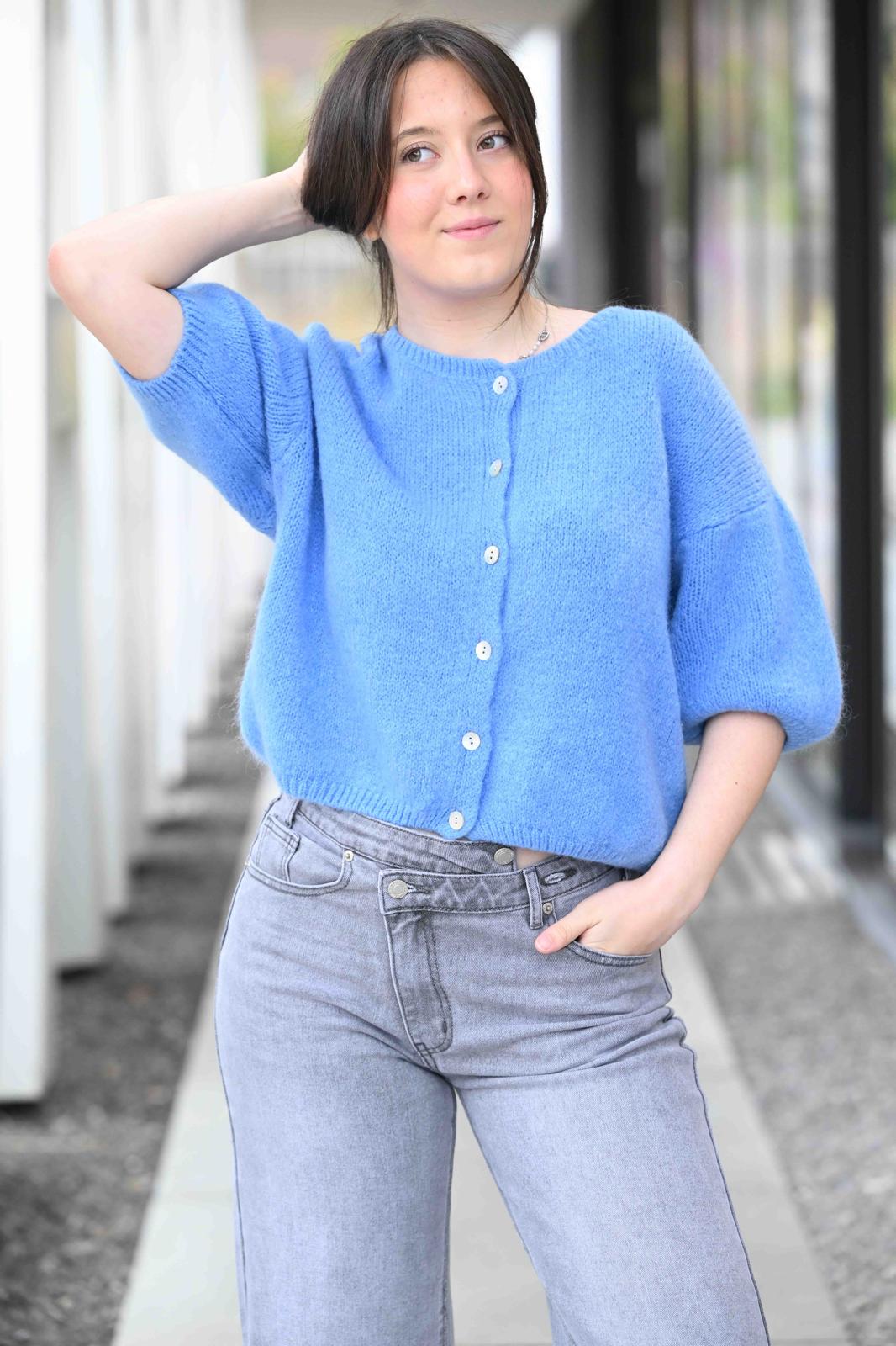 Gilet Cosy bleu azur