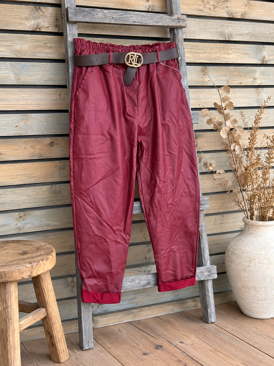 Pantalon Térésa bordeaux