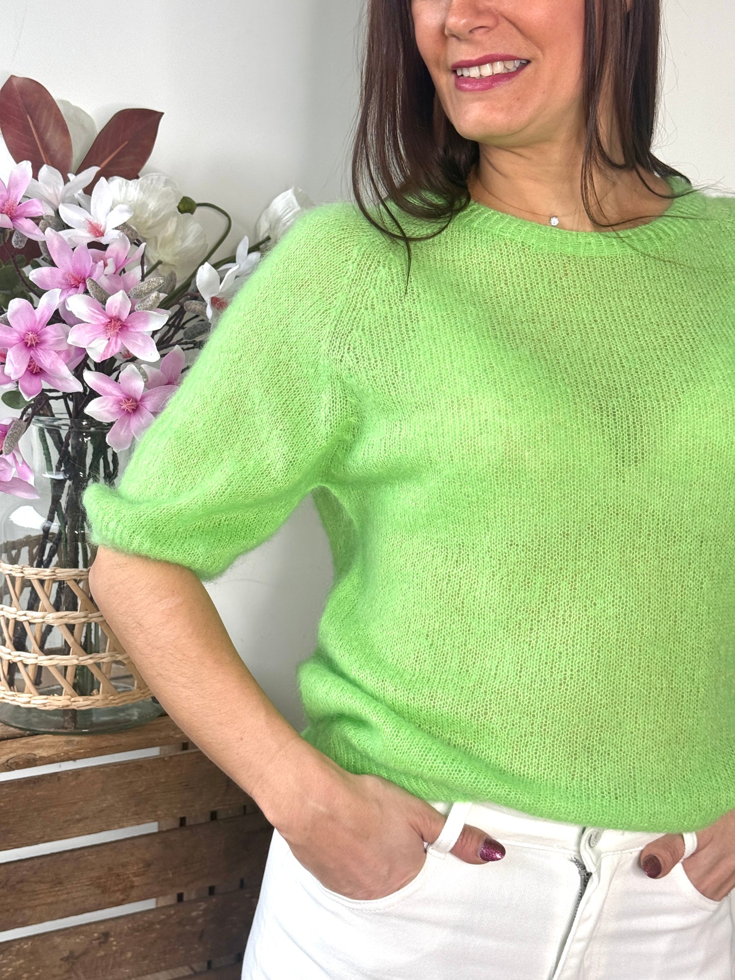 Pull Lali vert pomme