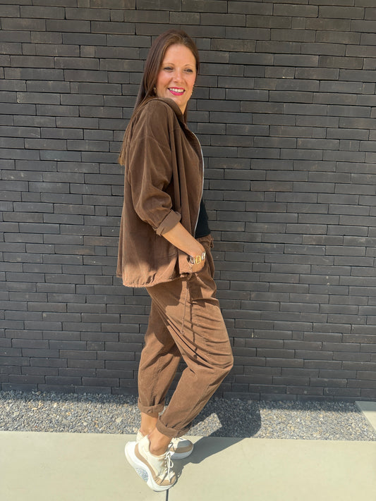 Pantalon Marie chocolat