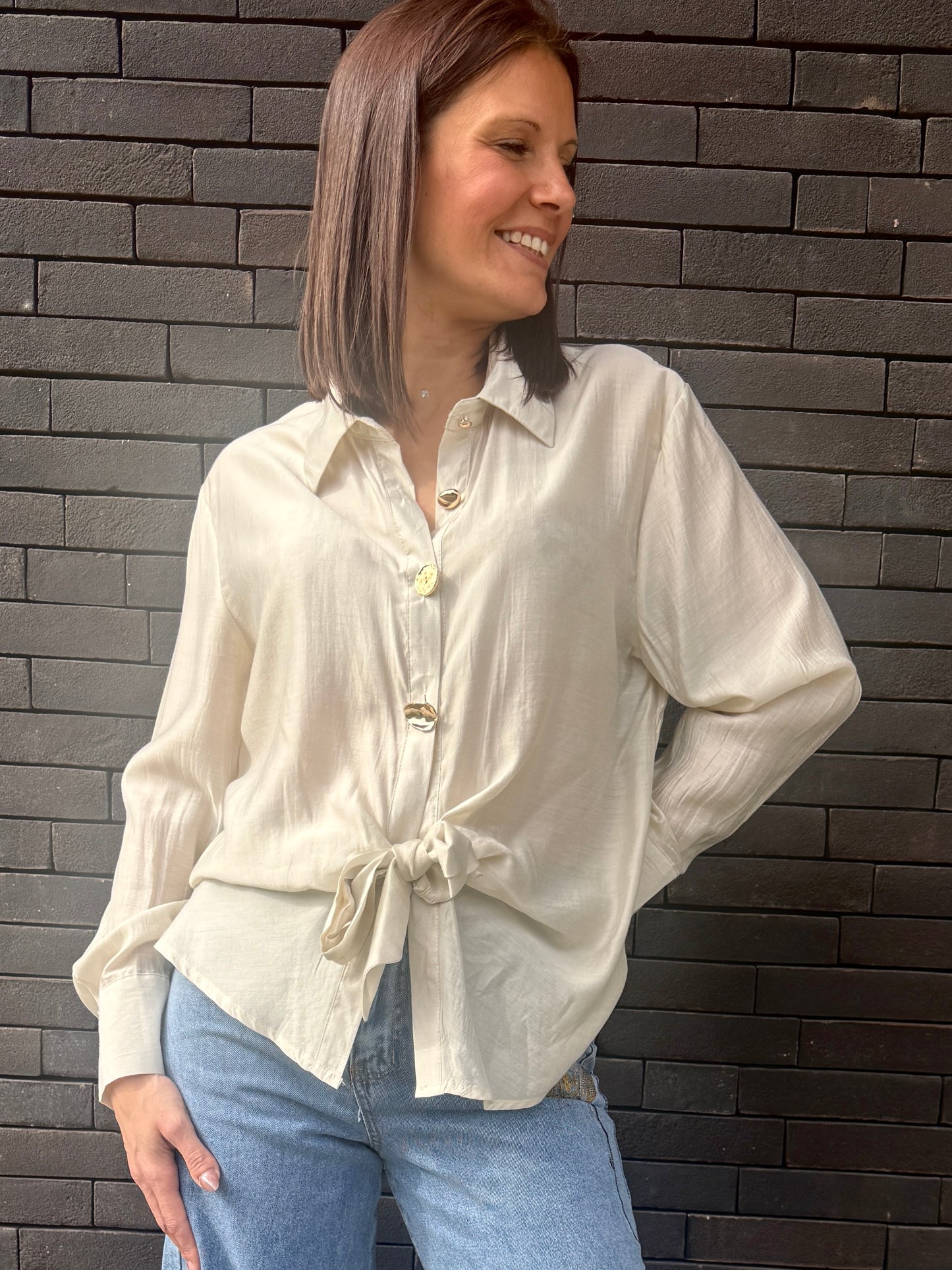 Chemisier Beverly Beige