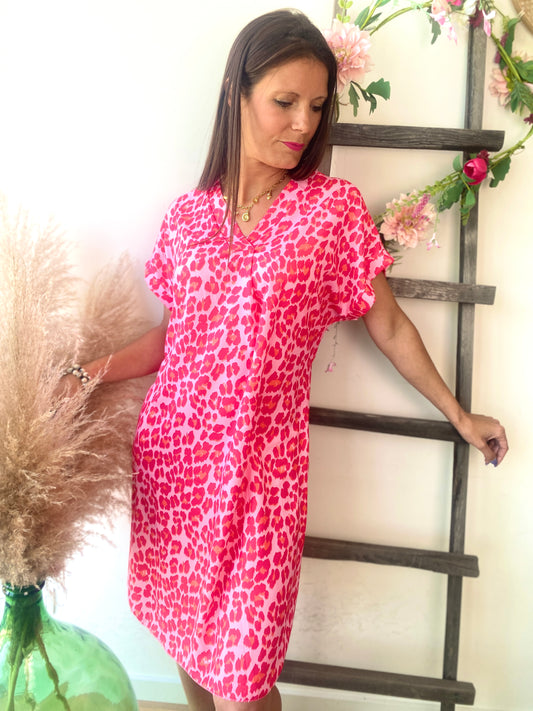 Robe Albane fuchsia