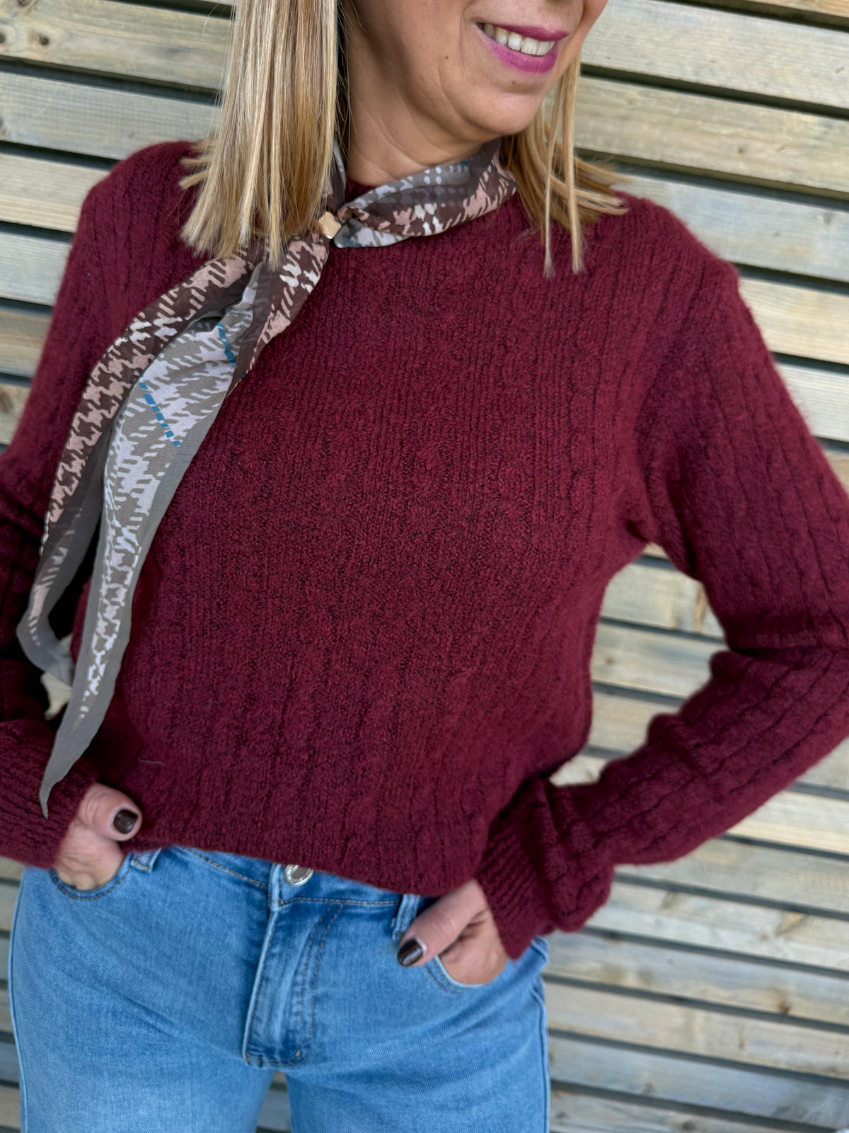 Pull Ilario bordeaux