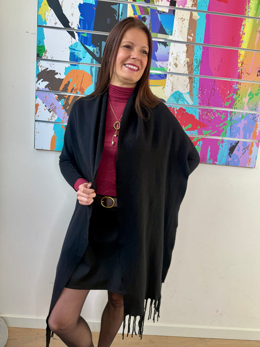 Gilet châle Maissane noir