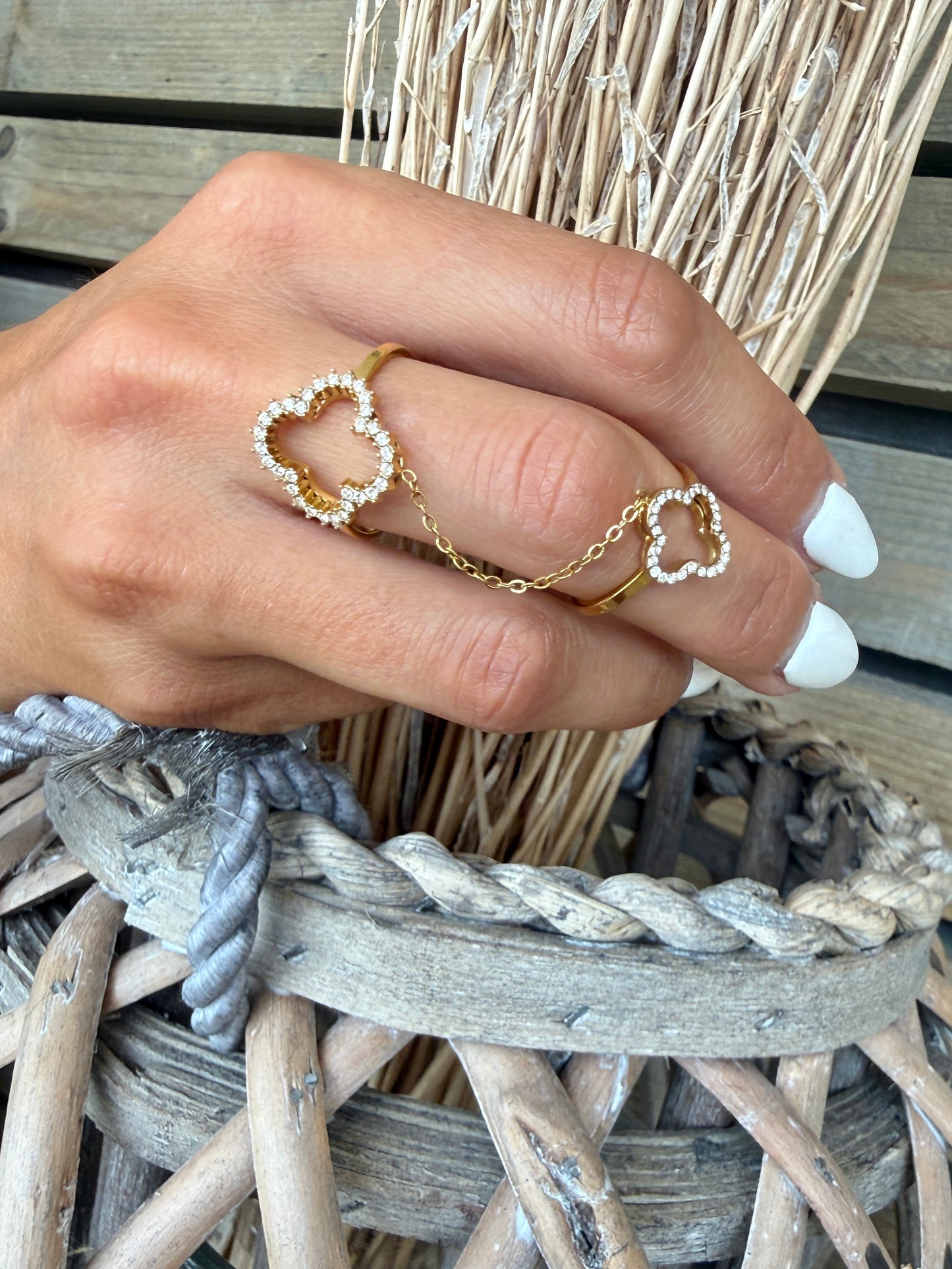 Bague Célestine dorée